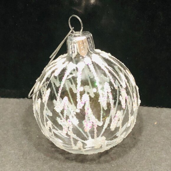 European Glass Christmas Ornaments Set of 5 Teardrop #7331 Commodore Hand Paint - Picture 6 of 6